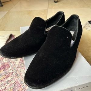 Steve Madden velvet black loafers